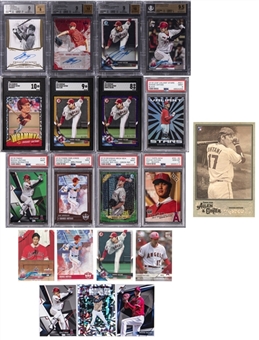 2017-18 Topps & Assorted Brands Shohei Ohtani Rookie Card Collection (400+) Featuring 42 Graded & 3 Signed Cards